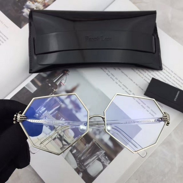 Percy Lau Dada Child Hexagon small hand-Pearl nose pads Eyewear Silver