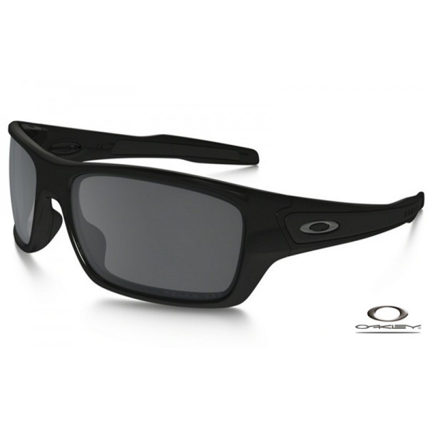 Oakley Turbine Sunglasses Black Frame Grey Lens