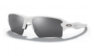 Oakley Flak 2.0 Xl Sunglasses Polished White Frame Prizm Black Polarized Lens