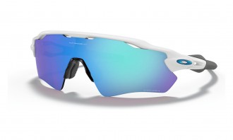 Oakley Radar Ev Path Sunglasses Polished White Frame Dark Prizm Sapphire Lens