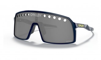 Oakley Sutro Vr46 Celebration Sunglasses Vr46 Navy Frame Prizm Black Lens