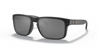 Oakley Holbrook Low Bridge Fit sunglasses Matte Black Black frame Prizm Black Polarized lens
