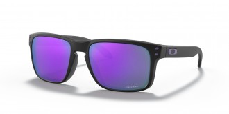 Oakley Holbrook Low Bridge Fit sunglasses Matte Black frame Prizm Violet lens