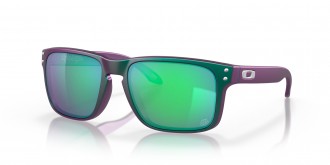 Oakley Holbrook Troy Lee Designs Series sunglasses Troy Lee Designs Matte Purple Green Shift frame Prizm Jade lens