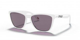 Oakley Frogskins Frogskins 35th Anniversary Low Bridge Fit sunglasses Polished White frame Prizm Grey lens