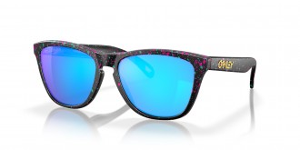 Oakley Frogskins Splatterfade Collection sunglasses Splatter Black frame Prizm Sapphire lens
