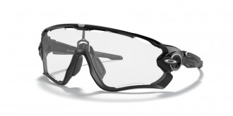 Oakley Jawbreaker sunglasses Polished Black frame Clear To Black Iridium Photochromic lens