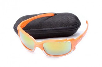 Oakley jawbone sunglasses in orange flare / fire iridium