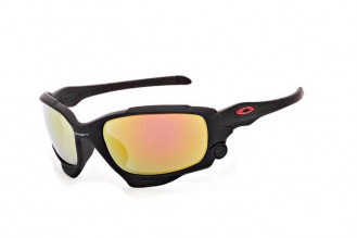 Oakley jawbone sunglasses in matte black / fire iridium