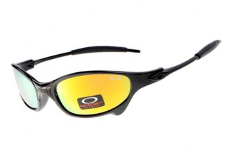 Oakley juliet sunglasses in polished black / fire iridium