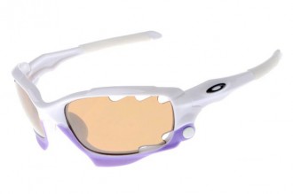Oakley limited edition fathom racing jacket sunglasses in polished white / brown iridium