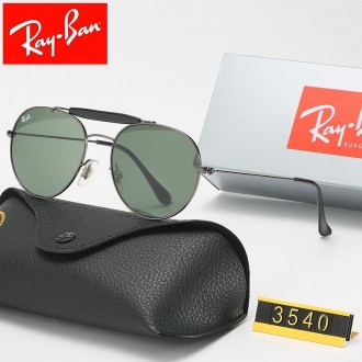 Ray Ban RB3540 Sunglasses Green/Gray with Black