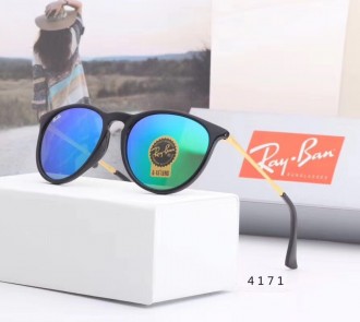 Ray Ban RB4171 Sunglasses Gradient Blue/Gold with Black
