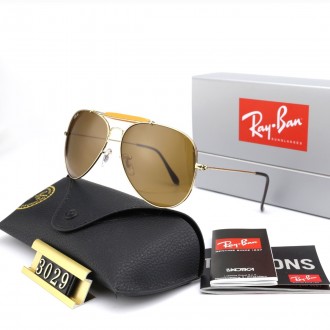 Ray Ban RB3029 Sunglasses Brown/Gold with Black