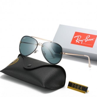 Ray Ban RB3584 Sunglasses Green/Gold