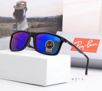 Ray Ban RB4214 Sunglasses Dark Blue/Black