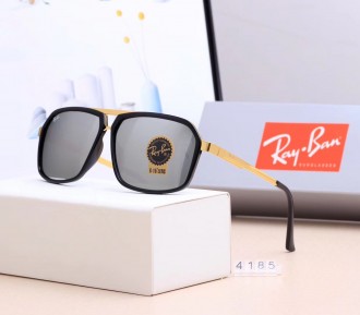 Ray Ban RB4185 Sunglasses Mirror Gray/Gold with Black