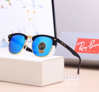 Ray Ban RB3016 Sunglasses Mirror Ice Blue/Black