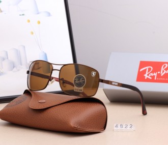 Ray Ban RB4822 Aviator Sunglasses Brown/Brown