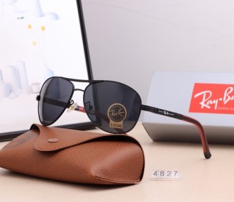Ray Ban RB4827 Aviator Sunglasses Black/Black