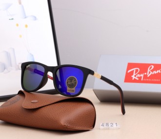 Ray Ban RB4821 Sunglasses Dark Blue/Black