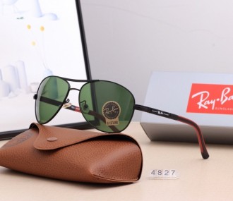 Ray Ban RB4827 Aviator Sunglasses Green/Black