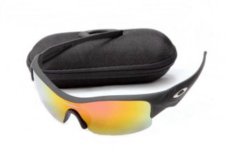 Oakley straight jacket Sunglasses matte black/fire iridium
