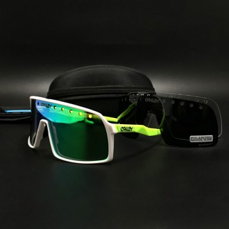 Oakley Sutro Sunglasses Green/White/Prizm Jade