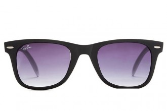 Ray Ban RB2157 Wayfarer Sunglasses Black/Clear Purple