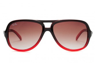 Ray Ban RB4162 Cats 5000 Sunglasses Red/Light Ruby Gradient