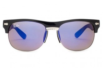 Ray Ban RB20257 Clubmaster Sunglasses Black/Crystal Purple
