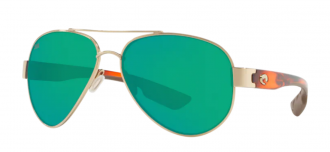 Costa South Point Mens Sunglasses Rose Gold/Green Mirror