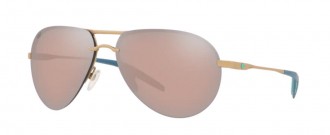 Costa Helo Mens Sunglasses Matte Champagne/Copper Silver Mirror