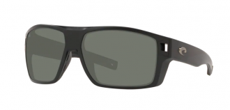 Costa Diego Mens Sunglasses Matte Black/Gray