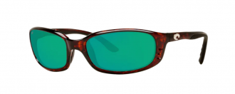 Costa Brine Mens Sunglasses Tortoise/Green Mirror