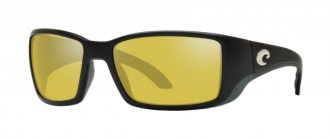Costa Blackfin Mens Sunglasses Matte Black/Sunrise Silver Mirror
