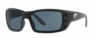 Costa Permit Mens Sunglasses Matte Black/Gray