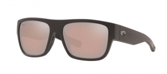 Costa Sampan Mens Sunglasses Matte Black/Copper Silver Mirror