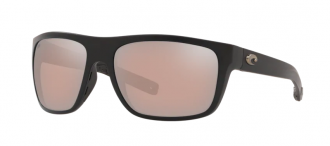 Costa Broadbill Mens Sunglasses Matte Black/Copper Silver Mirror