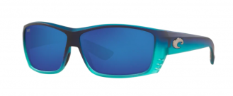Costa Cat Cay Mens Sunglasses Matte Caribbean Fade/Blue Mirror