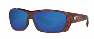Costa Cat Cay Mens Sunglasses Tortoise/Blue Mirror