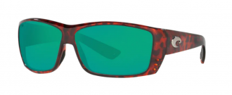 Costa Cat Cay Mens Sunglasses Tortoise/Green Mirror