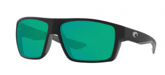 Costa Bloke Mens Sunglasses Matte Black/Green Mirror