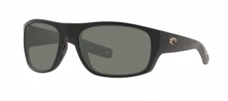 Costa Tico Mens Sunglasses Matte Black/Gray