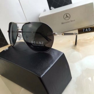 Men's Mercedes-Benz Polarized Eyewear Black Silver