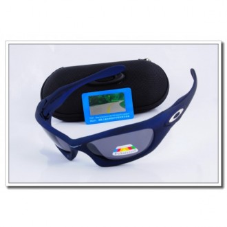 Cheap Oakley Straight Jacket Polarized Sunglasses RoyalBlue Frame Slate grey Iridium Lens Sale