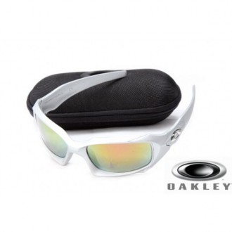  Oakley Pit Boss Sunglasses Silver Frame Fire Yellow Lens OAKLEY201567422