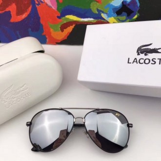 Men's Women's Lacoste L185 Sunglasses Shiny Black