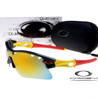 Oakley Radar Path Photochromic Sunglasses Polishing Black Yellow Red Frame Yellow Iridium Lens OAKLEY20156237