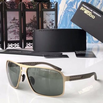 Mens Porsche Design P8562 Sunglasses Green Gold